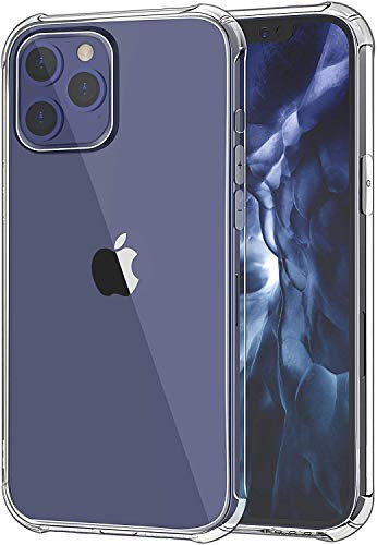 KP TECHNOLOGY iPhone 12, iPhone 12 Pro - Clear Case Ultra Thin Transparent Silicone Gel Cover for iPhone 12 & iPhone 12 Pro 6.1 (iPhone 12 Pro, Clear)