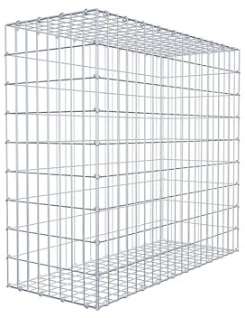 GABIONA Steinkorb-Gabione eckig, Maschenweite 5 x 10 cm, Tiefe 40 cm, Gabione 100 x 90 x 40 cm (L x H x T), C-Ring