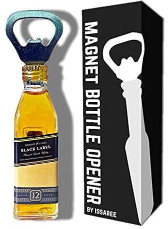 Magnetischer Bierflaschenöffner, Figur, Bierflasche, Bar, Kühlschrank, Dekoration, einzigartige Geburtstagsgeschenke, Kollektion (schwarzes Etikett)