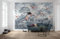 Komar Vlies Fototapete Flamingos in the Sky - Wohnzimmer, Schlafzimmer, Himmel, Flamingo, Dekoration, Tapete, Größe: 400 x 280 cm (Breite x Höhe) - 8 Bahnen - Bahnbreite 50 cm