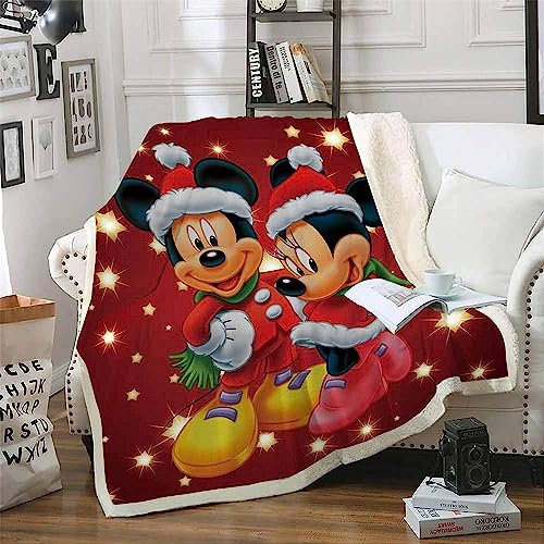 Goplnma- Decke Mouse,Kuscheldecke Mouse,Übergroße Fleecedecke,für Erwachsene Und Kinder (150x200cm,7)