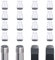 OSDUE Silicone Chair Leg Caps，16pcs Silicone Chair Leg Protectors with Felt Pads，Stool Leg Protection Caps for Protecting Floors from Scratches（1.5cm-2.5cm）