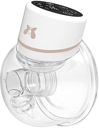 Fraupow Award Winning Wearable Hands Free Low Noise, 3 Modes & 12 Levels Portable Electric Breast Pump, Can Be Worn in-Bra, 24mm Flange