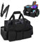 IVODEELA Cleaning Caddy Bag, Large Cleaning Caddy Organiser with Handle for Cleaning Supplies, Cleaning Supply Tote for Cleaners Housekeepers, Black