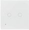 LogiLink SH0112 - Wi-Fi Smart Home Wandschalter (2-fach), über App steuerbar, IP20, Tuya kompatibel, unterstützt Amazon Alexa und Google Home