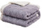 Hayisugal Flauschige Sherpa Kuscheldecke - hochwertige Schafdecke, super weiche Fleecedecke als Sofadecke, Tagesdecke oder Wohndecke Couchdecke Sofa überwurfdecke, Hellgrau, 200 x 230cm