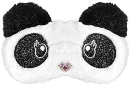 Mezeic Augenmaske für Schlafen, 3D Süße Tiere Schlafmaske Neuheit Augenbinde Augen Abdeckung Plüsch Nachtmaske für Kinder Mädchen Jungen Damen Reisen Nickerchen (Niedlicher Panda)