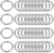 sourcing map 40 Stück Metall O Ringe 10mm(0.39) Innendurchm. 1.6mm Dicke Mehrzweck Ungeschweißte O Ring Schnalle für Handwerk Gürtel Geldbörse Handtasche Herstellung Hardware Silber Ton