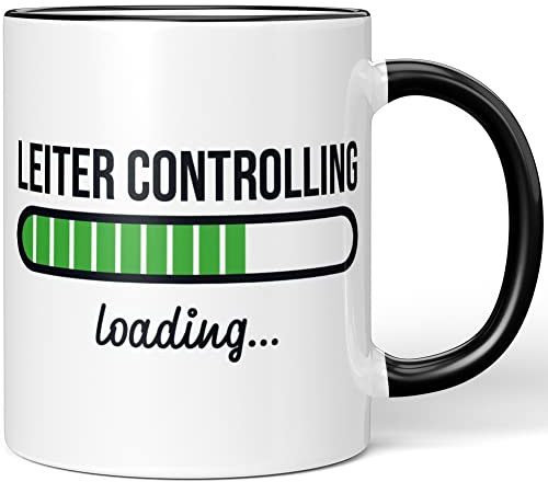 JUNIWORDS Tasse, Leiter Controlling loading, Schwarz (6205970)