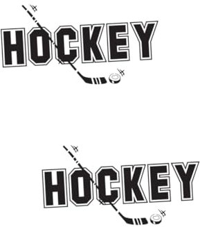 Toyvian 2 Stk Eishockey Hockey Wandtattoo Hintergrund Hockey-wandtattoo Hockeyschläger Entfernbar Kind