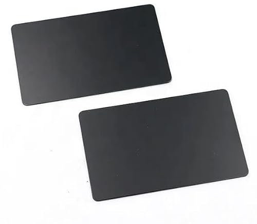 SOMEDA® 10 Blanko Metallkarten – 1mm Aluminium Visitenkarten Rohlinge (86x54 mm) – eloxiert, für Lasergravur, saubere Kanten
