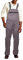 Salopette de travail extensible pour homme - Grandes tailles - Bretelles pour homme - Salopette de travail avec boutons - Salopette de travail - Salopette de travail - Pantalon cargo - Salopette de