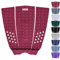 Modern Grips Surfboard Traction Pad 3-teilig (Dunkelrot Burgunderrot/Weiß)