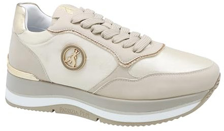 Patrizia Pepe PJ268.02 Sneaker, Off White, 38 EU Schmal