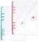 DY.2ten 2 Stück A5 Transparent Ringbuch Ordner, Weich Notizbuch Planer Ordner PVC Einband, Binder 6 Ringe Ringmappe Ringordner Nachfüllbares（Rosa/Blau A5 Bindemittel）