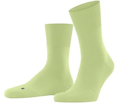 FALKE Unisex Run U Sso Baumwolle Funktionsmaterial Einfarbig Socken , Grün Lemon 7498, 42-43