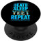 Eat Sleep Yeet Repeat - Fun Summer Tropical PopSockets Klebender PopGrip