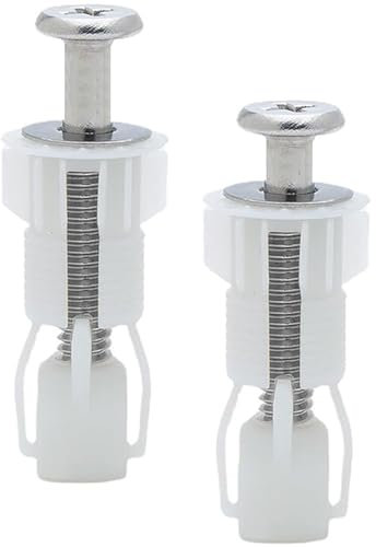2 Pezzi Fissaggio Tavoletta WC,Fissaggi WC Sedile,Accessori per Sedile WC,Fissaggio Vite per Sedile WC,Viti di Fissaggio per Sedile WC,per Sedile WC,Materiale in Nylon(Stile 2)