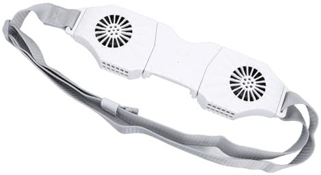 Naroote Portable Shirt Air Conditioners, Portable Waist Fans That Blow Cold Air Waist Fan with Detachable Belt 3 Speed USB Rechargeable 8000MAh for Outdoor Farm Camping Hiking Fishing