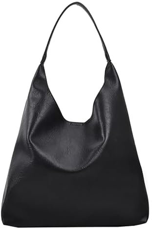 HEONSATI Borse da Donna a Tracolla Spalla Elegante Borsello a Tracolla Grande Borsa Tracolla Donna Borse Classica Ultraleggera Borsello Pelle a Spalla Retrò Borsa Morbide con Chiusura a Cerniera