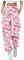 Vexuqedy Trainingshose Damen Baumwolle Sporthose Stilvolle Kawaii Anime Sweathose Bedruckt Baggy Jogginghose Hohe Taille Elastische Sweatpants Bequem Freizeithose Oversize Streetwear