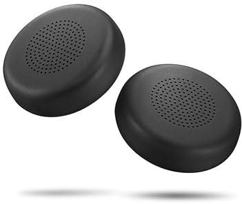 Replacement Ear Pads for Lenovo Wireless Headset, Replaceable Earcups 5 Sets (10 Pcs), Memory Foam, Black