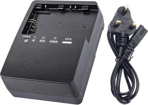 LP-E6 LP-E6N LC-E6 Battery charger Compatible with Canon EOS Rebel: Ra R5 R5 C R6 R7 DSLR 60D 60DA 70D 80D 90D 5DS 5DS R 5D Mark II III IV 6D 6DA Digital SLR Camera with Power Supply Cord.