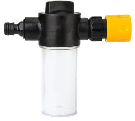 Pulvérisateur de mousse pour tuyau, autocuiseur en mousse transparent d'une pièce - Le nettoyeur à pression portable pour lavage de voiture se connecte au tuyau de jardin, kit de lavage au
