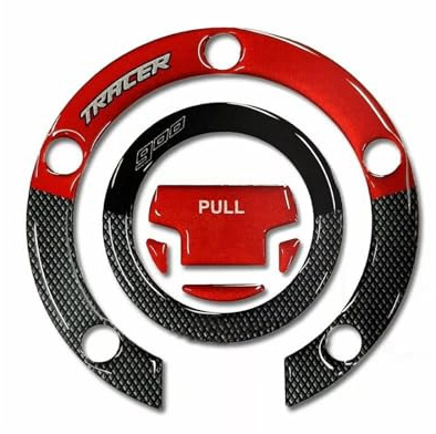 Adesivi Per Serbatoio Laterale Per Yamaha Tracer 900 2018-2020, Adesivi In Resina Protettiva Serbatoio Trazione Pad(ROSSO)