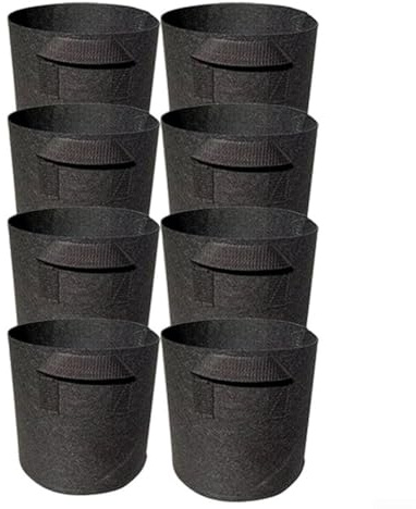 8 Stück für Teichpflanzentöpfe aus verdicktem Vliesstoff, atmungsaktive und wiederverwendbare Behälter für Wasserpflanzen wie Lilien und Wurzelfrüchte