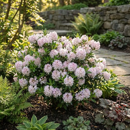 Bloomique - 2er - Set - Rhododendron Bloombux Pink - Zwerg - Rhododendron - Gartenpflanzen - Winterhart - Immergrün - Höhe 30-40 cm - Topf 17 cm