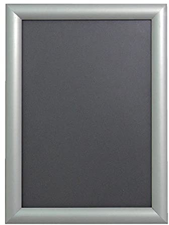 Aluminium A3 Snap Frame Silver Anti-Glare Photo Poster, 455x332mm | Front-loading design allows instant, tool-free poster swaps, complete with wall fixings and a sturdy 25mm border.