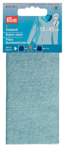 PRYM Flickstoff Jeans, 12 x 45 cm, hellblau