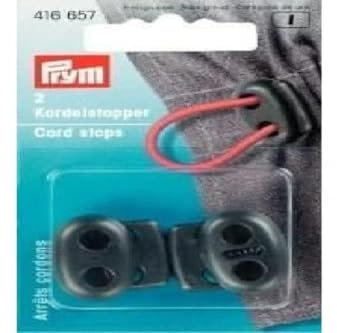 Prym 416657 Kordelstopper KST 2-Loch schwarz