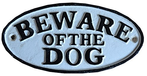 Clever-Deko Beware of The Dog (Vorsicht bissiger Hund) Warnschild WARNUNG VOR DEM Hund