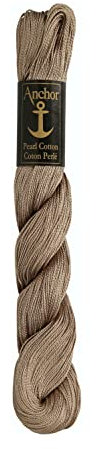 Anchor 4301005-00392 Stickgarne, 100% Baumwolle, tundra, Stärke 5, 198m, 57 Gramm