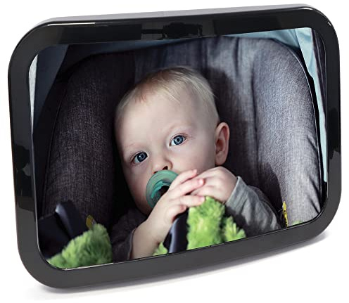 Streetwize – Rear Seat Baby Safety Mirror, 100% Shatterproof Baby Mirror – Monitor Your Child on The Go, Ultimate Baby Car Accessories For New Parent (SWBM2)