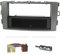 tomzz Audio 2455-009 Radioblende Set kompatibel mit Toyota Auris E150 Silber mit Radioadapter ISO Antennenadapter ISO DIN