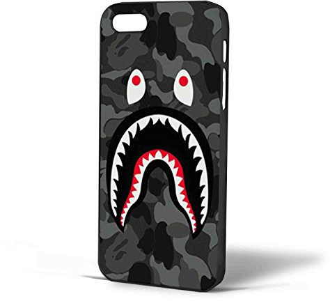 Bape Shark Black Army Pattern for Iphone Case hülle (iPhone 6 plus Black)