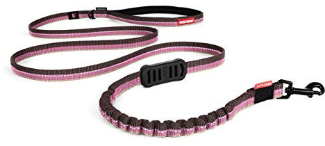 EzyDog Hundeleine für Kleine Hunde - Elastische Leine mit Bungee Ruckdämpfer - 'Zero Shock' Leine für Hunde - Hunde Leine Stabil, Reflektierend (180cm, Candy)