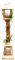 The Christmas Workshop 71200 Snow Topped Wooden Lamppost / 10 Warm White LED Lights / Indoor Christmas Decorations / Frosted Star Windows / Battery Powered / 85cm x 16cm x 16cm