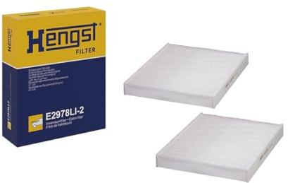 HENGST - Innenraumfilter E2978LI-2 - Luftfilter für den Innenraum mit Pollenfilter - Filtert Staub & Pollen für Allergiker - Für saubere Luft im KFZ - Automotive Zubehör für Fahrzeuge