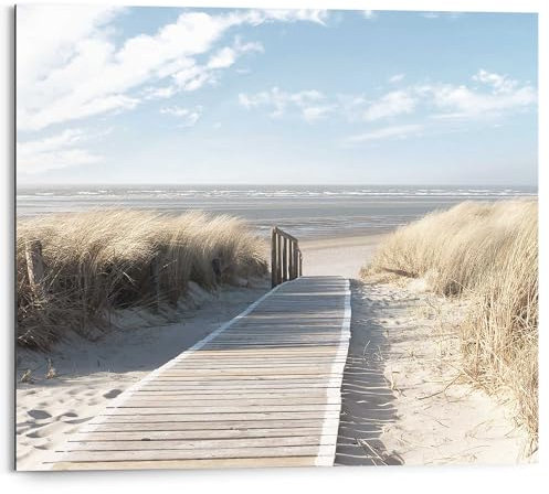 REINDERS Wandbild, Weg zum Meer, Schlafzimmer, Bilder, Wanddeko, Room Decor, MDF, Blau, 40x50cm