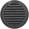 KOTARBAU® Griglia di ventilazione 100 mm con flangia grafite con rete aerazione areazione in plastica per l'avvitamento rotonda