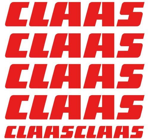 myrockshirt CLAAS Aufkleber Sticker mähdrescher Combine schlepper Tractor 6 Stücke ca.30cm Aufkleber Autoaufkleber Sticker Decal ohne Hintergrund UV&Waschanlagenfest