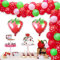 Erdbeer-Party-Dekorationen Geburtstags-Ballon-Girlanden-Kit für Mädchen Rosa 1. 2. Geburtstagsfeier-Lieferungen Erdbeer-rote und weiße Tupfenballons