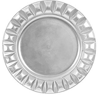 MCM 6 Sottopiatti Rotondi grigi modello romano a tema natalizio 33 cm - 105947