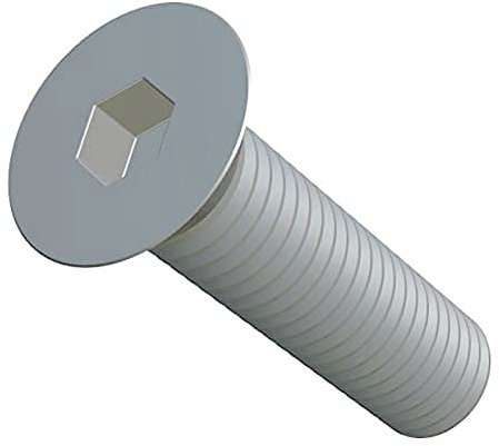 M10X80-8.8 Tornillo Allen Hexagonal, Countersunk Machine Screw, Sujetador de Cabeza Plana, 10mm Zinc Plated Steel Tornillos Adecuados para Metal, Construcción, Instalación, Bricolaje (5 piezas)