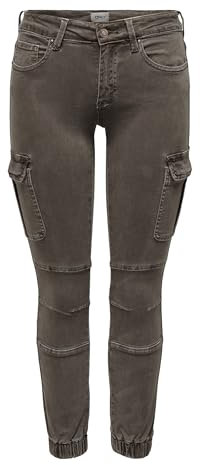 ONLY Damen ONLMISSOURI REG ANK Cargo PNT NOOS Hose 15170889,Falcon,34W / 32L
