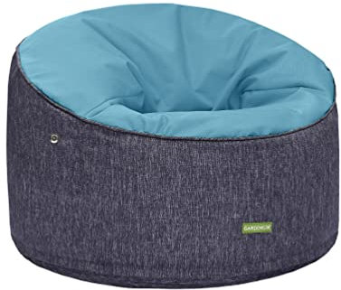 Gardenista Pouf Rotondo 60x90cm, Interno/Esterno Bean Bag Poltrone per Adulti, Resistente all'acqua Pouffe a Sacco con Riempimento Perle EPS, Pouf Poltrona Sacco Soggiorno e Giardino (Alzavola)